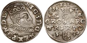 Polska Trojak 1599 F "Mennica wschowska" na aukcji Numisbalt - 8 czerwca 2025