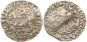 ◆値下！銀貨1557年 ポーランドコイン 1/2グロシェン シギスムント II 1/2 Grosz 1557 