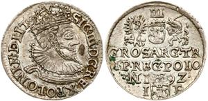 Polska Trojak 1592 IF "Mennica olkuska" na aukcji Numisbalt - 13 lipca 2025