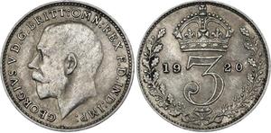 Великобритания 3 пенса 1920 на аукционе Katz - 25 февраля 2024