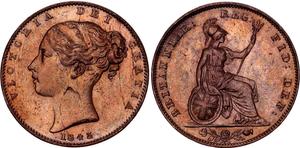 Großbritannien 1 Farthing 1843 WW auf der Auktion Katz - 21. November 2024