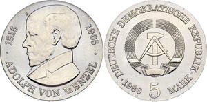 Germany 5 Mark 1980 "Menzel" at auction Katz - February 12, 2025