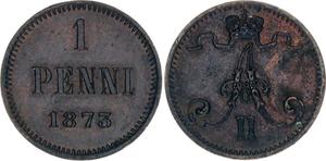Finland 1 Penni 1873 at auction Katz - March 9, 2025