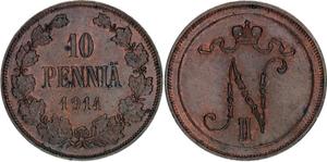 Finland 10 Pennia 1914 at auction Katz - March 9, 2025