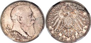Deutschland 2 Mark 1902 "Baden" auf der Auktion Katz - 17. April 2025