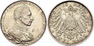 Niemcy 2 marki 1913 A "Prusy" na aukcji Katz - 13 kwietnia 2025