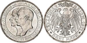 Germany 3 Mark 1911 A "Prussia" at auction Katz - July 10, 2025