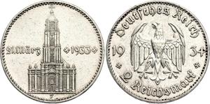 Deutschland 2 Reichsmark 1934 F "Garnisonkirche mit Datum" auf der Auktion Katz - 10. Juli 2025