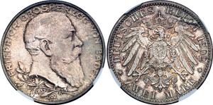 Deutschland 2 Mark 1902 "Baden" auf der Auktion Katz - 24. August 2025