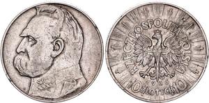 Poland 10 Zlotych 1935 "Jozef Pilsudski" at auction Katz - August 17, 2025