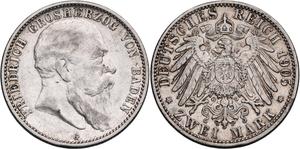 Deutschland 2 Mark 1905 G "Baden" auf der Auktion Katz - 17. August 2025