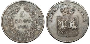 Poland 5 Zlotych 1831 KG "November Uprising" at auction Numis Poland - May 11, 2025