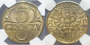 Polen 5 Groszy 1923 WJ auf der Auktion Numis Poland - 11. Mai 2025