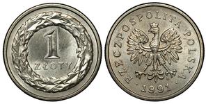 Polska 1 złoty 1991 MW na aukcji Numis Poland - 11 maja 2025