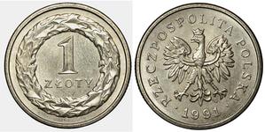 Polska 1 złoty 1991 MW na aukcji Numis Poland - 11 maja 2025
