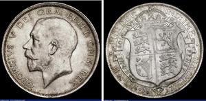 Wielka Brytania 1/2 korony 1917 na aukcji London Coins - 1 września 2024