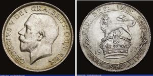 Wielka Brytania 1 szeląg 1917 na aukcji London Coins - 1 września 2024