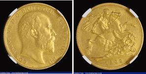 United Kingdom Half Sovereign 1902 at auction London Coins - December 1, 2024