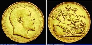 Gran Bretaña Soberano 1908 en subasta London Coins - 1 de diciembre de 2024