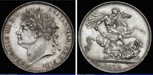 Великобритания 1 крона 1822 BP at auction London Coins - March 2, 2025