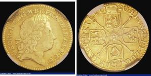 Großbritannien 1/2 Guinee 1720 "Erste gelauerte Büste" auf der Auktion London Coins - 2. März 2025