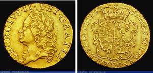 Великобритания 1/2 гинеи 1759 "Портрет в старости" на аукционе London Coins - 2 марта 2025