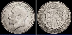 Wielka Brytania 1/2 korony 1925 na aukcji London Coins - 2 marca 2025