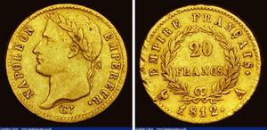 Francja 20 franków 1812 A na aukcji London Coins - 1 czerwca 2025