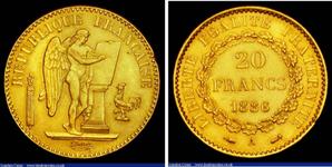 Frankreich 20 Franken 1886 A auf der Auktion London Coins - 1. Juni 2025