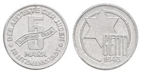 Polonia 5 marcos 1943 "Gueto de Lodz" en subasta Rhenumis - 15 de mayo de 2025