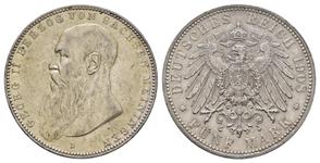 Deutschland 5 Mark 1908 D "Sachsen-Meiningen" auf der Auktion Rhenumis - 10. Juli 2025