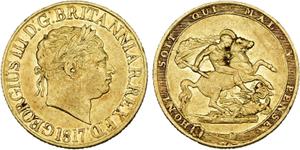 United Kingdom Sovereign 1817 at auction Jean ELSEN - June 14, 2025