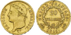 Франция 20 франков 1813 R на аукционе Jean ELSEN - 14 июня 2025