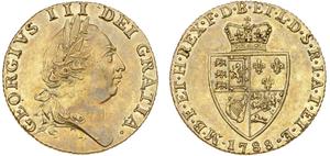 Großbritannien 1 Guinee 1788 "Spaten" auf der Auktion Bruun Rasmussen - 16. März 2025