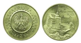 Польша 2 злотых 1997 MW NR "Замок Пескова-Скала" на аукционе Numismática Leilões - March 27, 2025