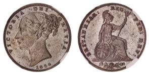 Großbritannien 1 Farthing 1854 WW auf der Auktion Noble Numismatics Pty Ltd - 28. Juli 2023