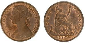 Großbritannien 1 Penny 1875 H auf der Auktion Noble Numismatics Pty Ltd - 25. März 2021
