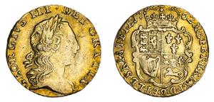 Wielka Brytania 1/4 gwinei 1762 na aukcji Noble Numismatics Pty Ltd - 21 marca 2025