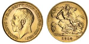 Großbritannien 1/2 Sovereign 1913 BM auf der Auktion Noble Numismatics Pty Ltd - 21. März 2025