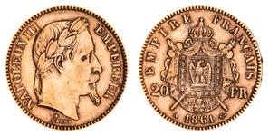 Frankreich 20 Franken 1861 A auf der Auktion Noble Numismatics Pty Ltd - 1. August 2025