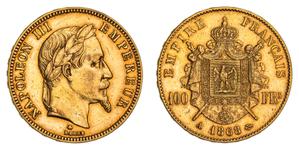 France 100 Francs 1868 A at auction Noble Numismatics Pty Ltd - August 1, 2025