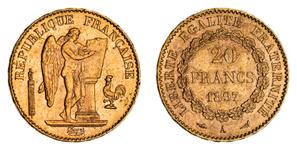 France 20 Francs 1897 A at auction Noble Numismatics Pty Ltd - August 1, 2025
