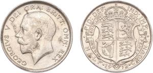 Wielka Brytania 1/2 korony 1912 na aukcji Tennants Auctioneers - 20 listopada 2024