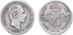Philippinen 10 Centavos 1885 auf der Auktion CoinsNB - 8. Februar 2025