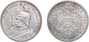 Германия 2 марки 1901 A "Пруссия" на аукционе CoinsNB - March 29, 2025
