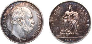 Prusy Talar 1871 A "Zwycięstwo w wojnie" na aukcji CoinsNB - April 12, 2025