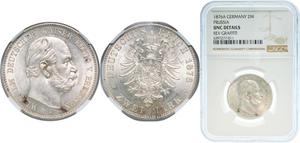 Alemania 2 marcos 1876 A "Prusia" en subasta CoinsNB - 12 de abril de 2025