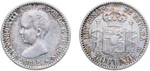 Spanien 50 Centimos 1892 PGM auf der Auktion CoinsNB - 26. April 2025