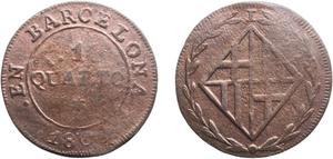 Spanien 1 Cuarto 1809 auf der Auktion CoinsNB - 26. April 2025