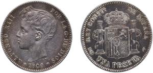 Spanien 1 Peseta 1900 SMV auf der Auktion CoinsNB - 17. Mai 2025